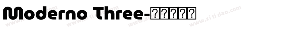 Moderno Three字体转换